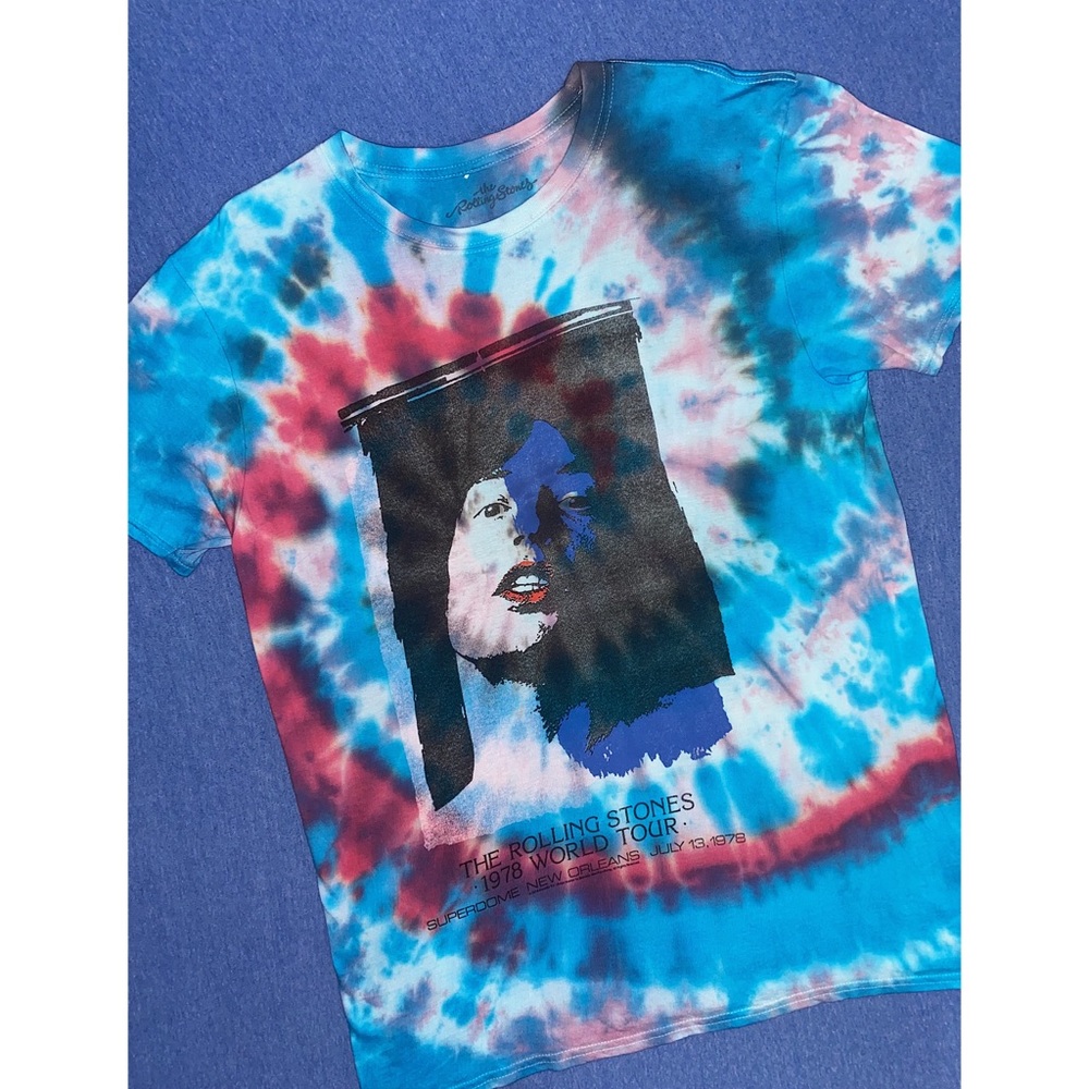 The Rolling Stones New Orleans Tour Custom Dye Tee